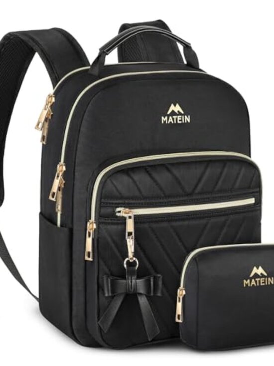 Handbags - Mini Backpack Purse Waterproof Polyester Women Daypack Detachable Bow Small